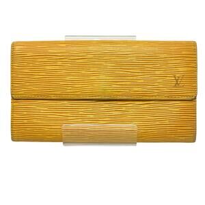 Louis Vuitton LV Epi Leather Sarah Wallet Yellow